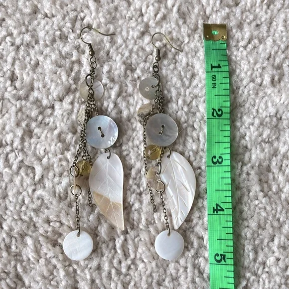 Long Shell Earrings - Picture 5 of 5